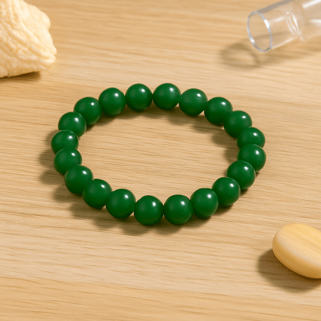 Green Jade Bracelet – Natural Crystal for Luck, Prosperity & Emotional Balance - Image 4