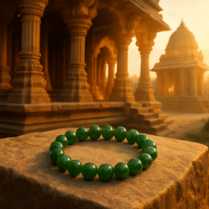 Green Jade Bracelet – Natural Crystal for Luck, Prosperity & Emotional Balance