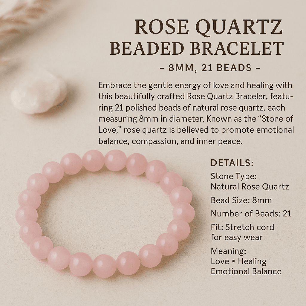 Rose Quartz Stone – Natural Crystal of Love, - Image 3