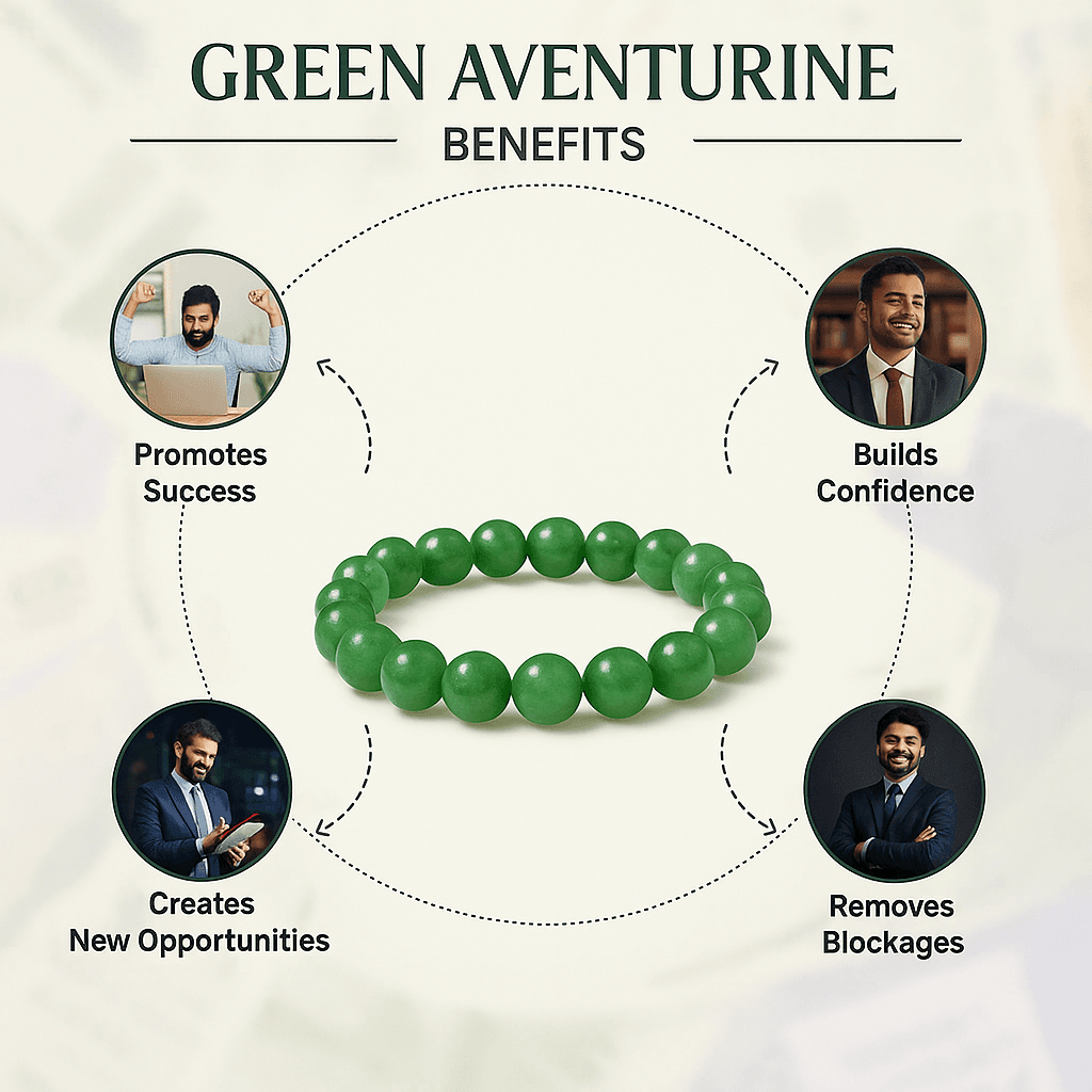 Green Aventurine Bracelet – Natural Crystal for Prosperity, Luck & Healing - Image 2