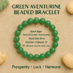 Green Aventurine Bracelet – Natural Crystal for Prosperity, Luck & Healing